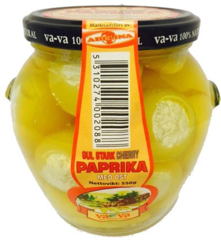 Vava Paprika gelb mit Käse scharf 580g