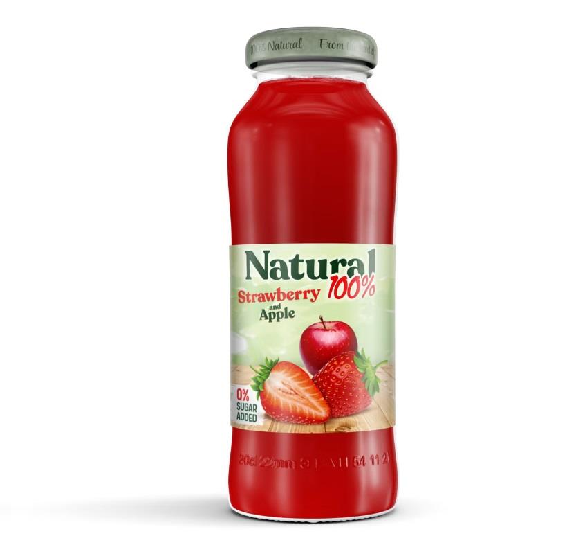 Relax Natural 100% Erdbeere 200ml Glas