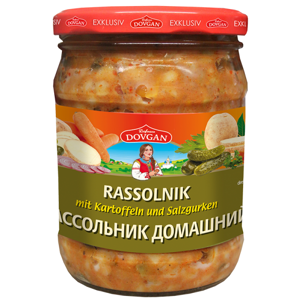 Dovgan Rassolnik Kartoffel und Salzgurke 480g