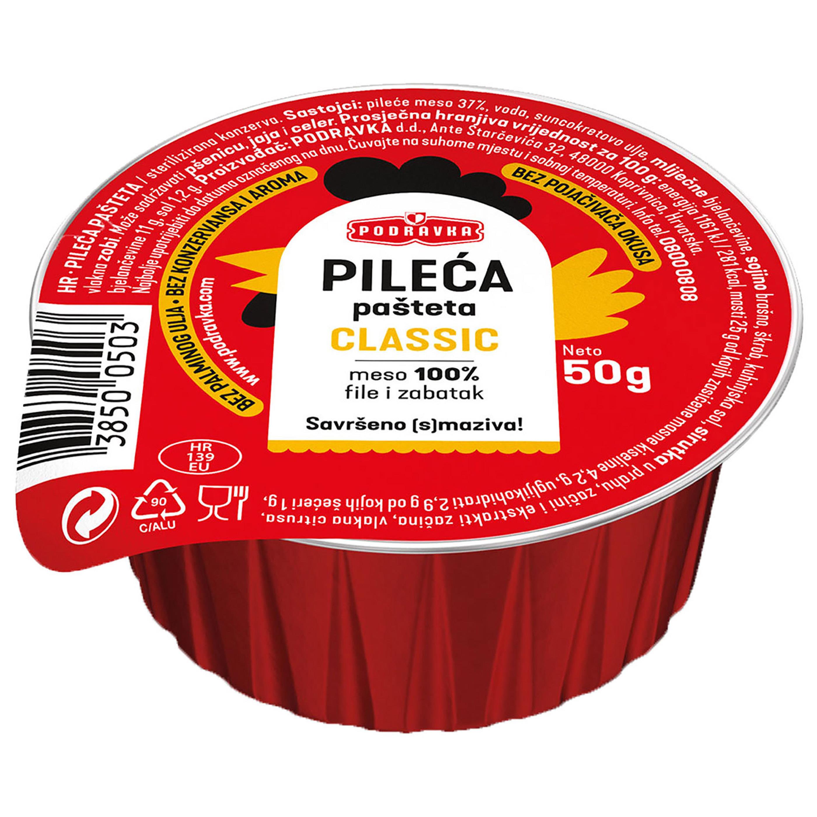 Podravka Pastete Hühnerbrotaufstrich 50g Podravka Pastete Hühnerbrotaufstrich 50g