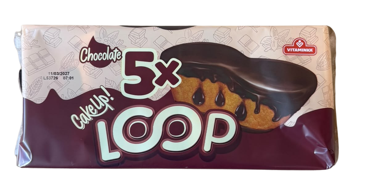 Loop Set Schokolade Tortina Pop Kek Vitaminka 5*47g = 235g