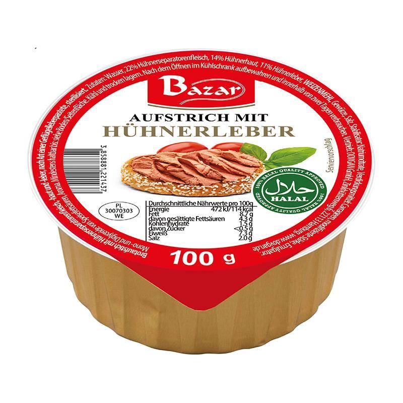 Bazar Aufstrich mit Hühnerleber 100g