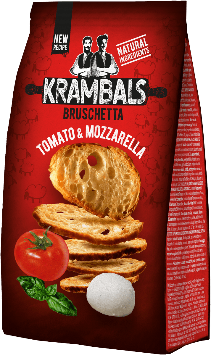 Krambals Brotchips mit Tomate & Mozzarela 70g