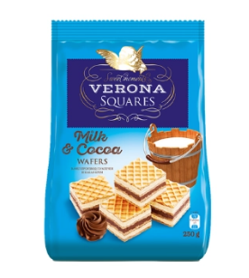 Verona Cubes Gofret Napolitan Milch 200g