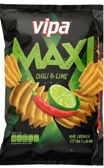 Vipa Chips Maxi Chilli Lime 115g