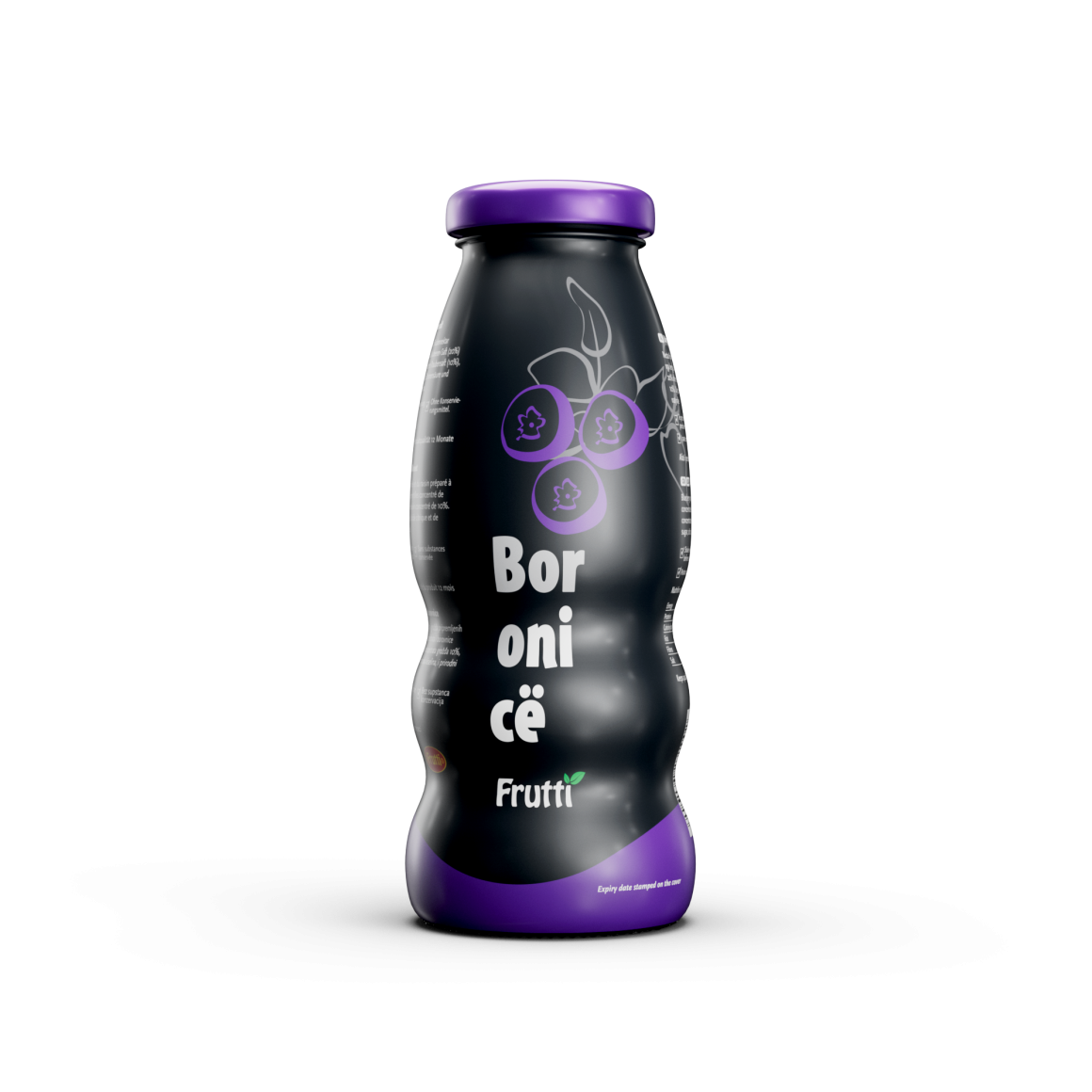 Frutti Blaubeersaft Boronice 200ml Glas