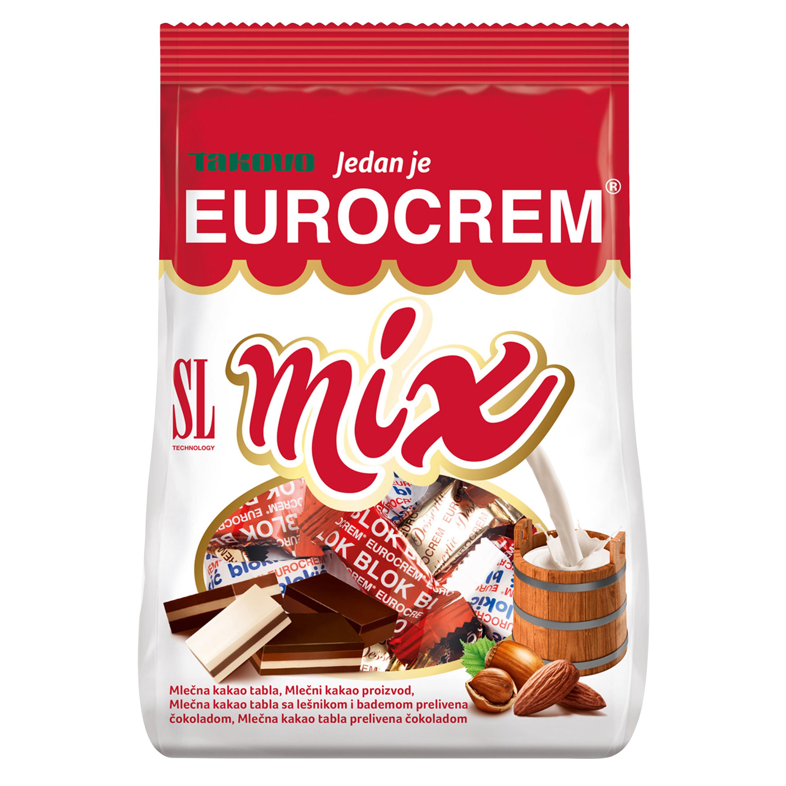 Eurocrem Block Bar Mix 280g