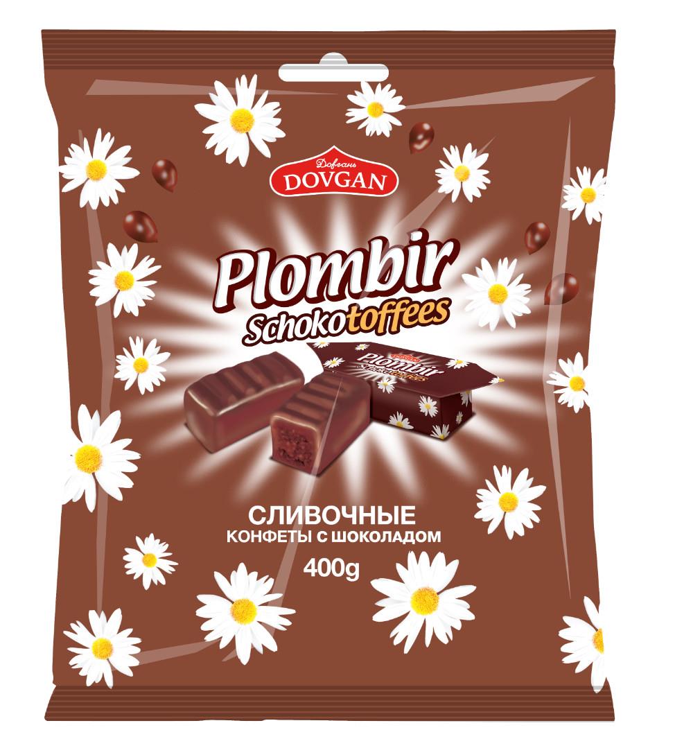 DOVGAN Plombir Toffees Schoko 400g
