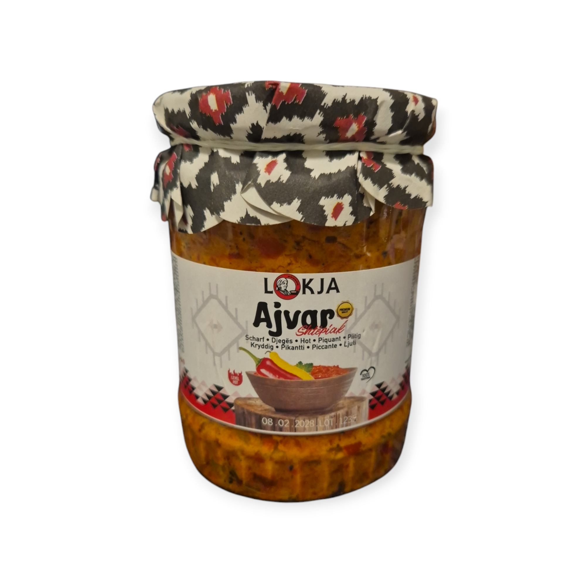 Lokja Ajvar hausgemacht scharf 550g
