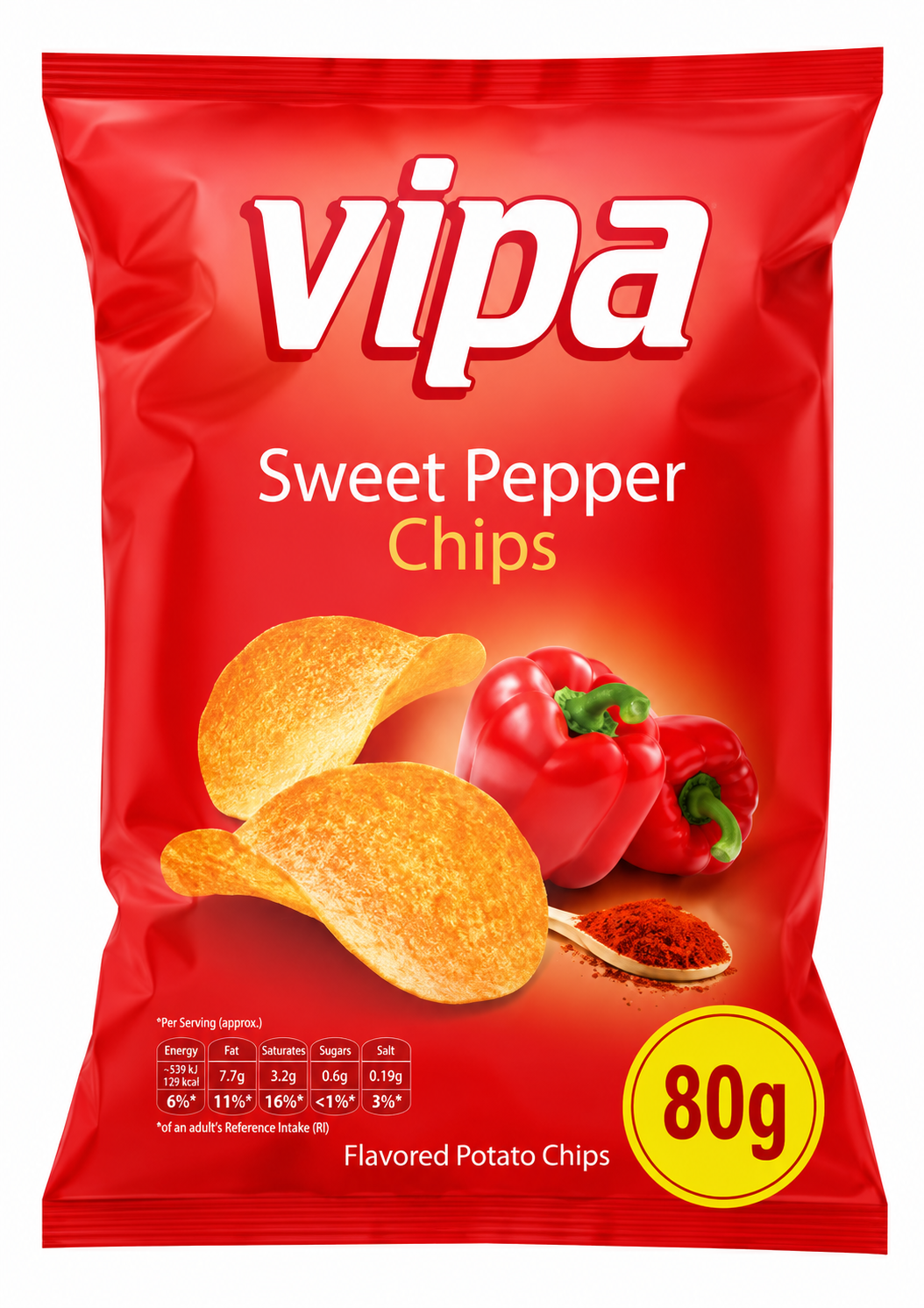 80g Vipa Chips Sweet Pepper 80g