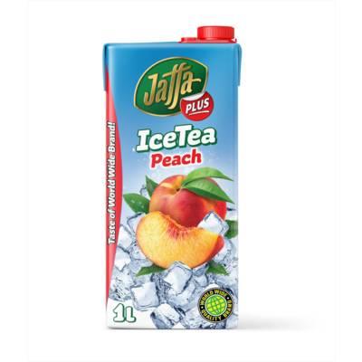 Jaffa Plus Eis Tee Pfirsich 1 liter Tetrapack Slim