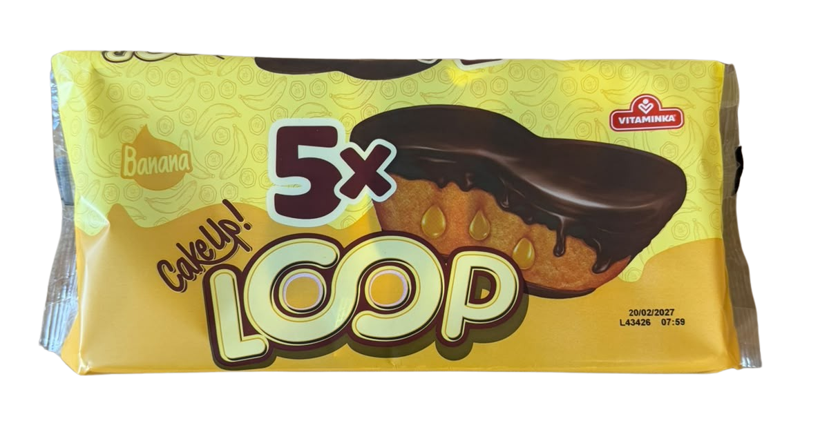 Loop Set Banane Tortina Pop Kek Vitaminka 5*47g = 235g